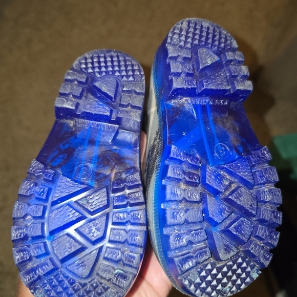 Zoogs Kids Pull-On Rain Boots Size ATV Monster Truck Print Boots Size 5 Toddler - Picture 6 of 8